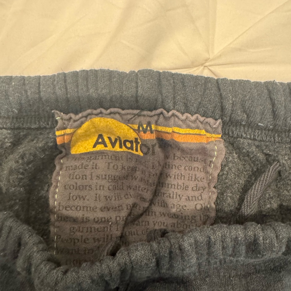 Aviator Nation Charcoal Joggers with Rainbow Logo - Picture 2 of 3